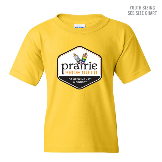 Prairie Pride Guild Full Logo YOUTH T-Shirt (PPGT007-5000B)