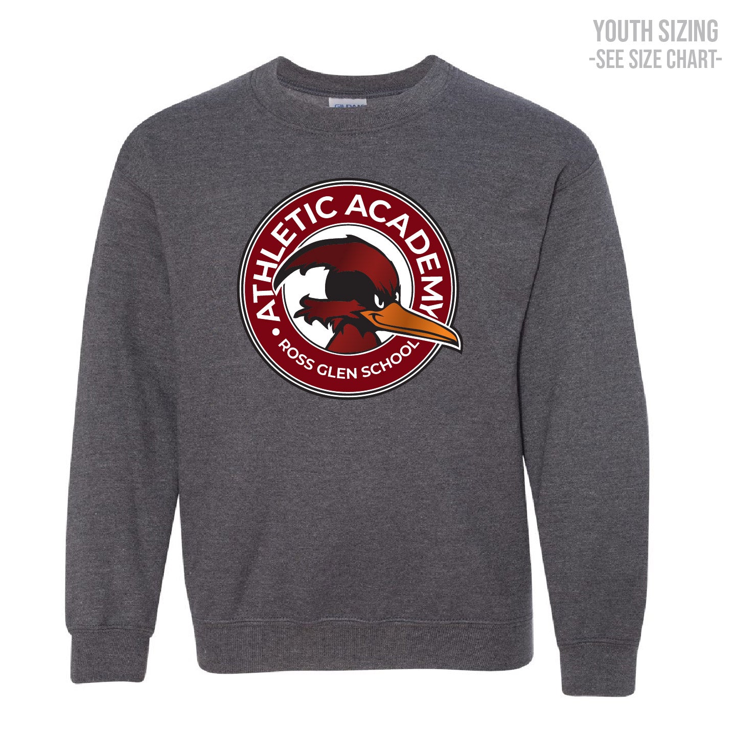 Ross Glen Athletic Academy YOUTH Crewneck Sweatshirt (RGST001-18000B)