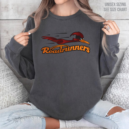 Ross Glen Roadrunners ADULT Pigment Dyed Retro Crewneck  (RGST008-1566)