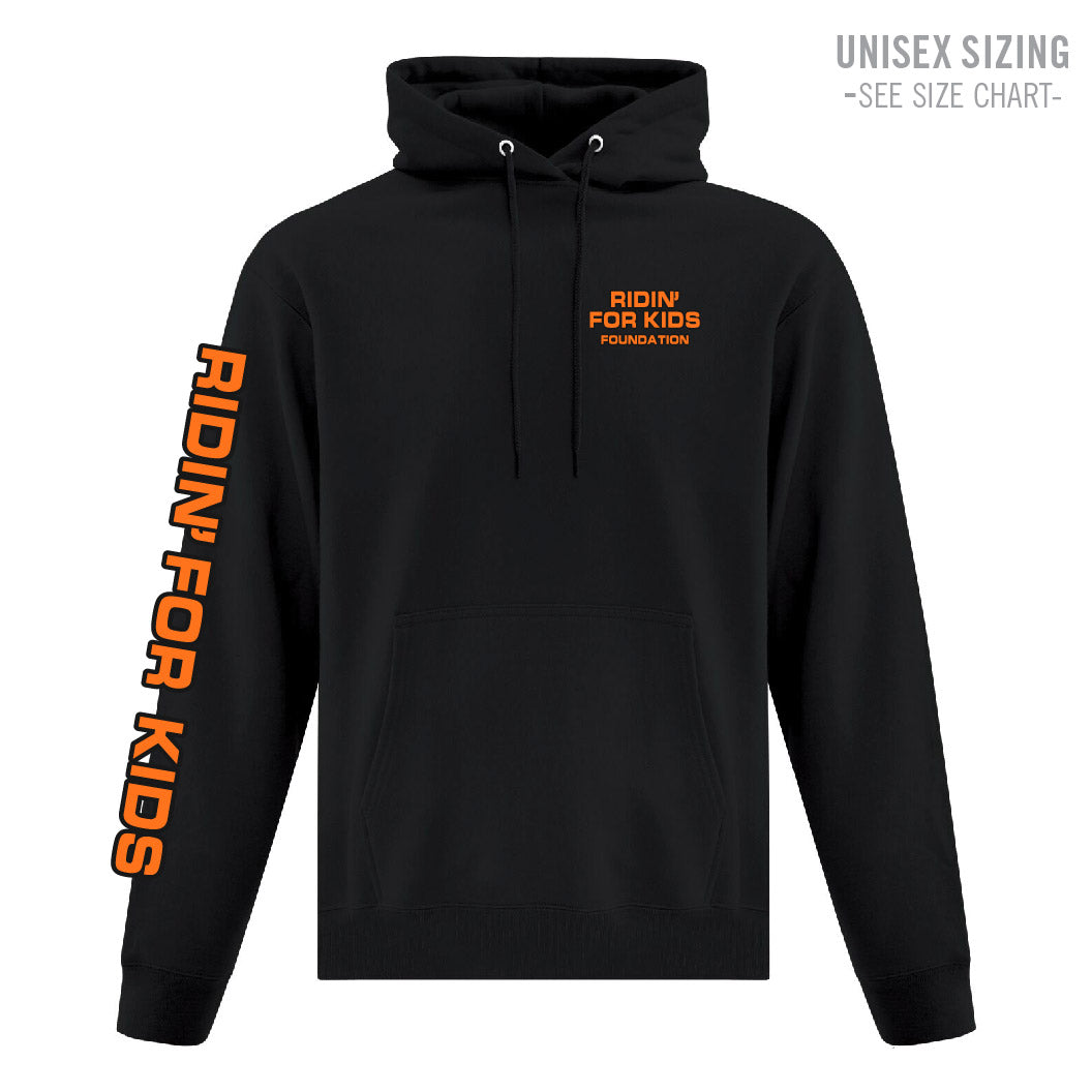 Ridin' For Kids - Adult Unisex Pullover Hoodie with sleeve print  (RFKT-003PC-F2500)