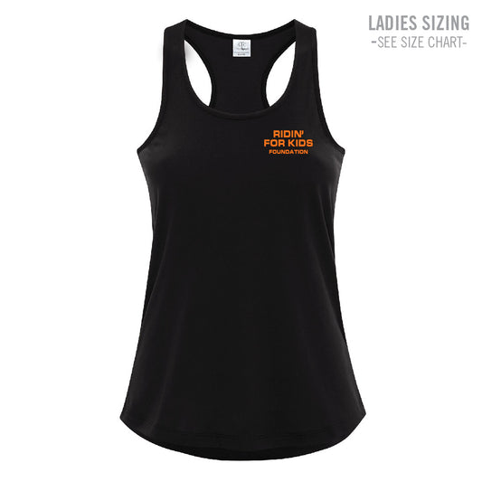 Ridin' For Kids - Ladies Racerback Tank (RFKT002PCSM-ATC3604L)