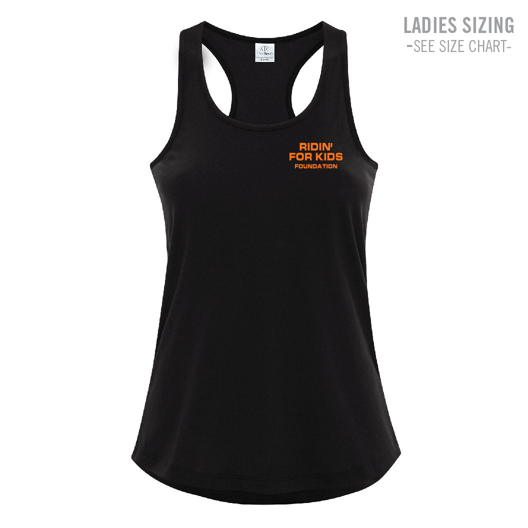 Ridin' For Kids - Ladies Racerback Tank (RFKT002PCSM-ATC3604L)