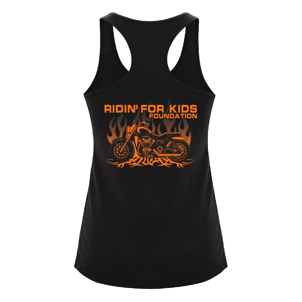 Ridin' For Kids - Ladies Racerback Tank (RFKT002PCSM-ATC3604L)