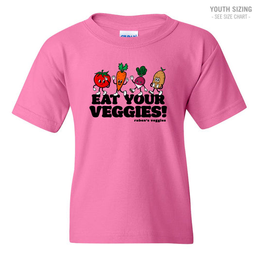 Ruben's Veggies Cartoony YOUTH T-Shirt (RVT010-5000B)