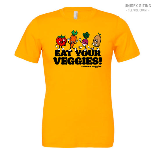 Ruben's Veggies Cartoony Premium Unisex Ringspun T-Shirt (RVT009-3001CVC)