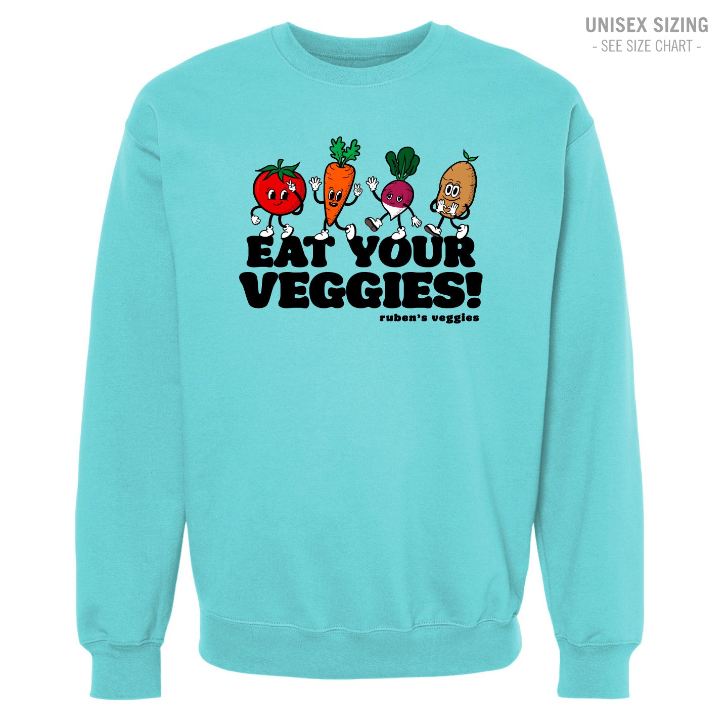 Ruben's Veggies Cartoony Crewneck Sweatshirt (RVT009-3340)