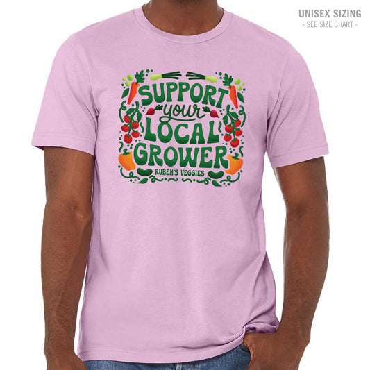 Ruben's Veggies Local Grower Premium Unisex Ringspun T-Shirt (RVT005-3001CVC)
