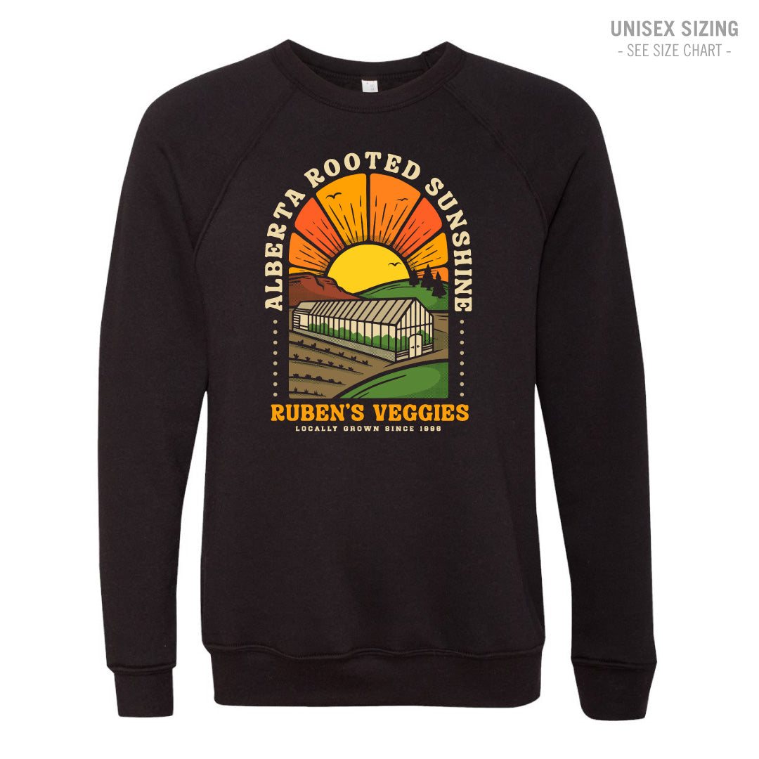 Ruben's Veggies Sunshine Premium Unisex Crewneck Sweatshirt (RVT001-3901)