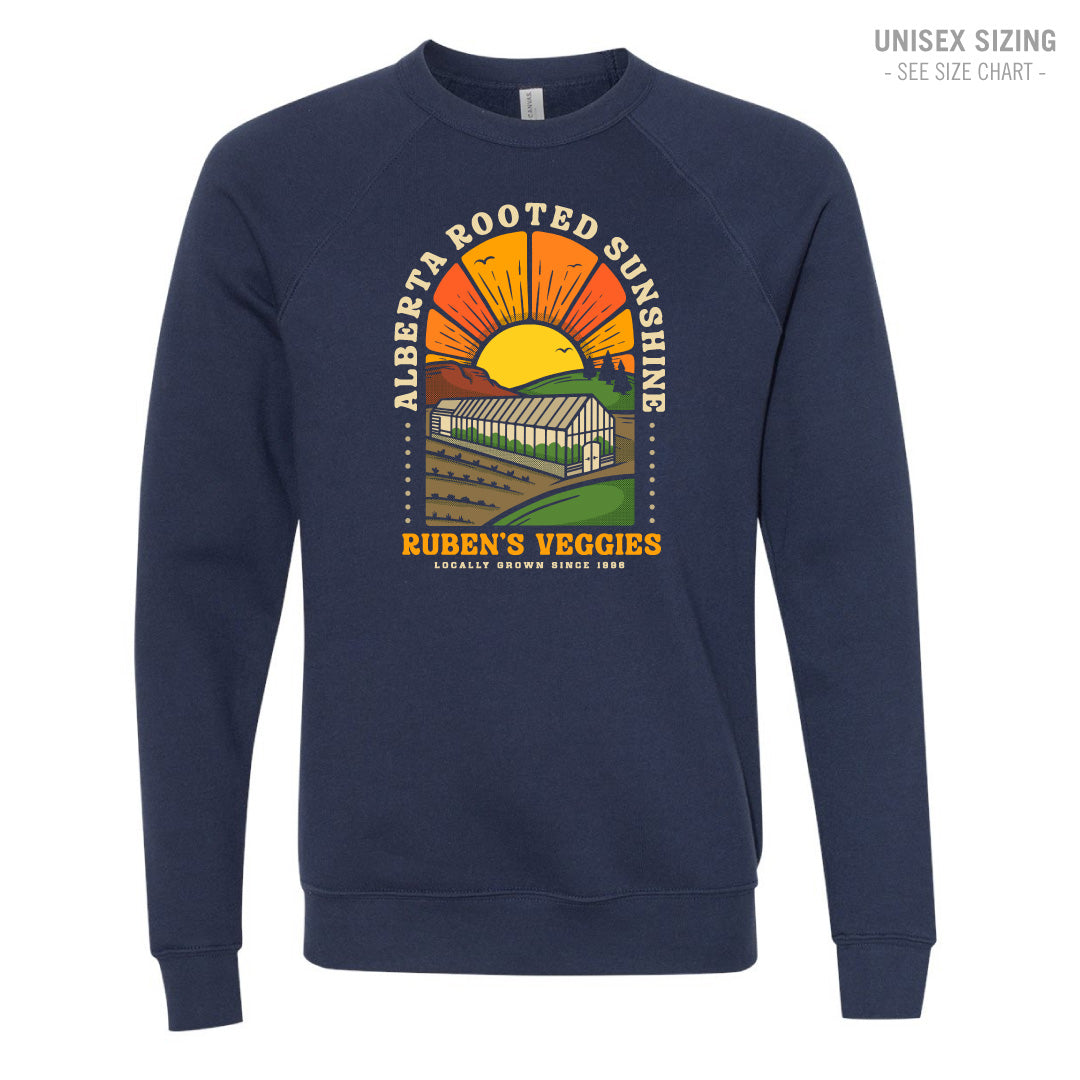 Ruben's Veggies Sunshine Premium Unisex Crewneck Sweatshirt (RVT001-3901)