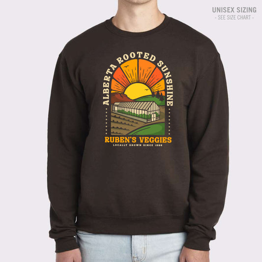 Ruben's Veggies Sunshine Unisex Crewneck Sweatshirt (RVT001-562MR)