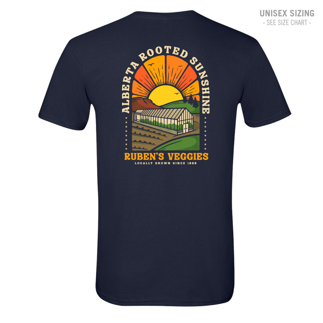 Ruben's Veggies Sunshine Unisex T-Shirt (RVT001/002-64000)