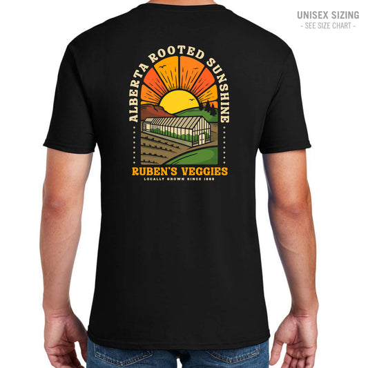 Ruben's Veggies Sunshine Unisex T-Shirt (RVT001/002-64000)