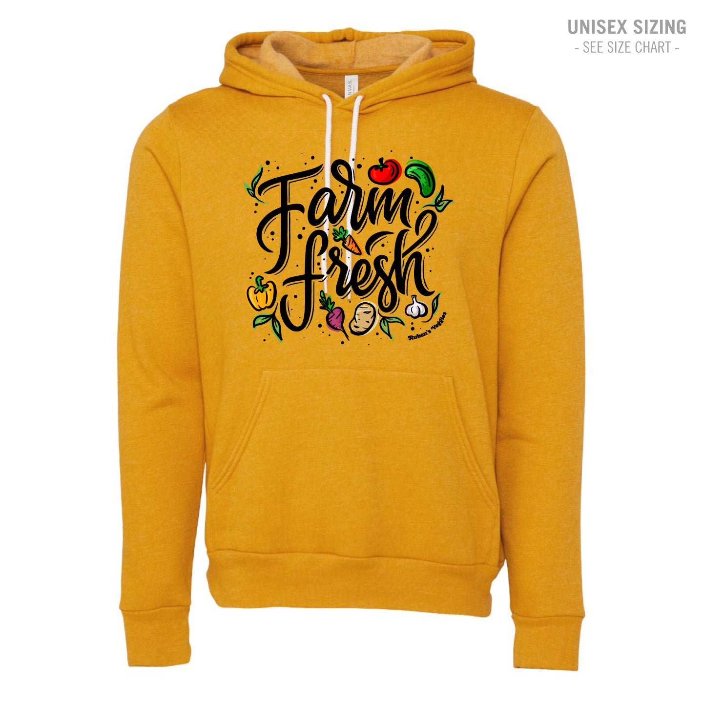 Ruben's Veggies Farm Fresh Premium Unisex Hoodie (RVT014-3719)