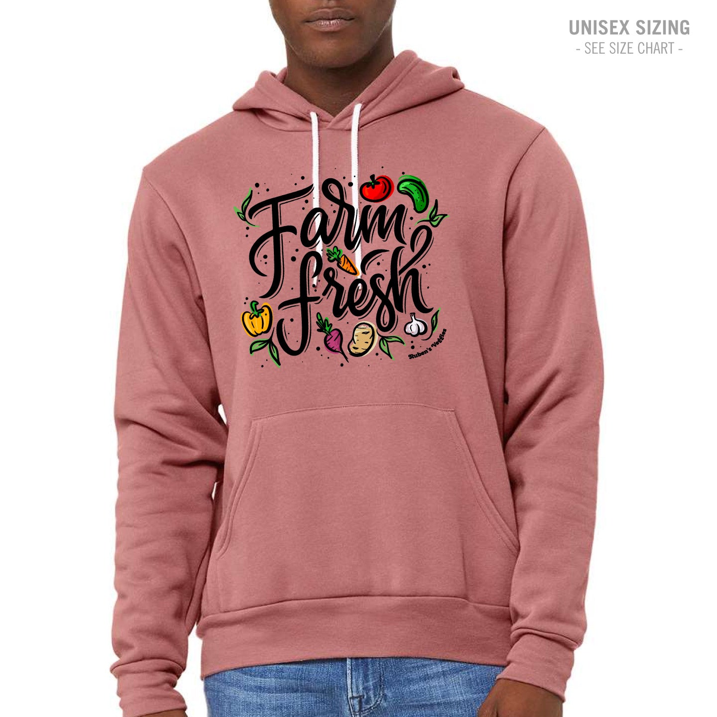 Ruben's Veggies Farm Fresh Premium Unisex Hoodie (RVT014-3719)