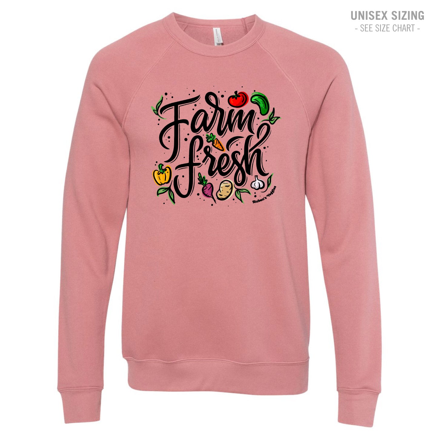 Ruben's Veggies Farm Fresh Premium Unisex Crewneck Sweatshirt (RVT014-3901)