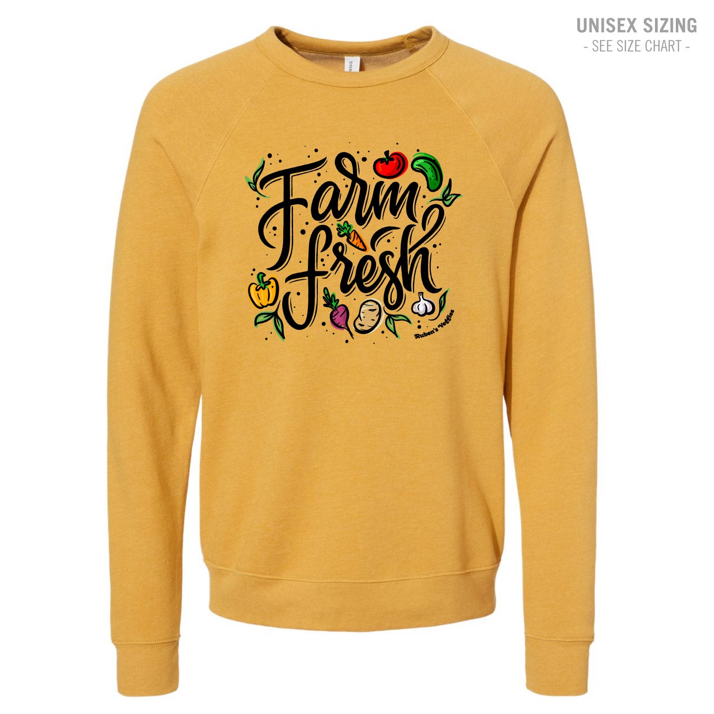 Ruben's Veggies Farm Fresh Premium Unisex Crewneck Sweatshirt (RVT014-3901)