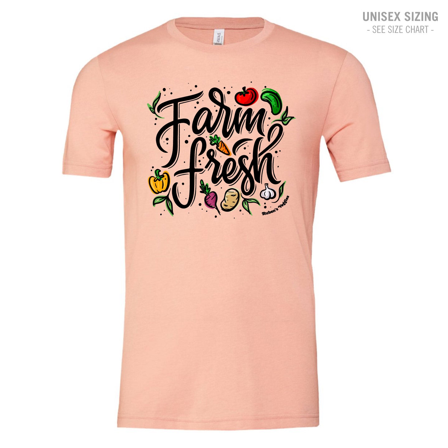 Ruben's Veggies Farm Fresh Premium Unisex Ringspun T-Shirt (RVT014-3001CVC)