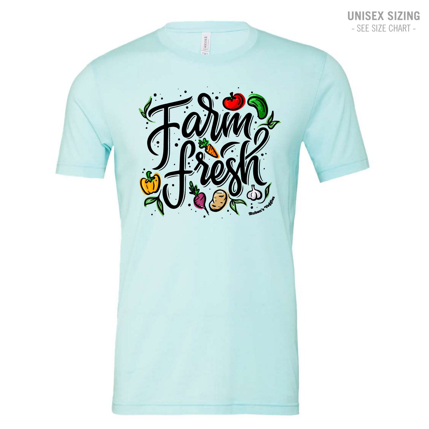 Ruben's Veggies Farm Fresh Premium Unisex Ringspun T-Shirt (RVT014-3001CVC)