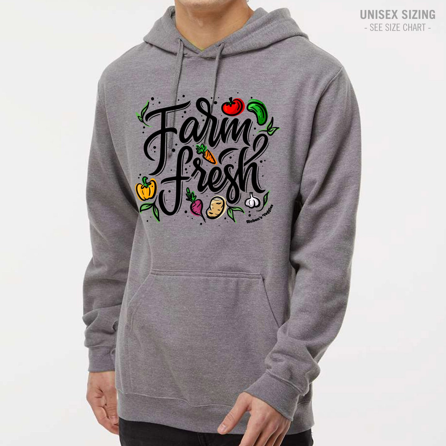 Ruben's Veggies Farm Fresh Unisex Hoodie (RVT014-3320)