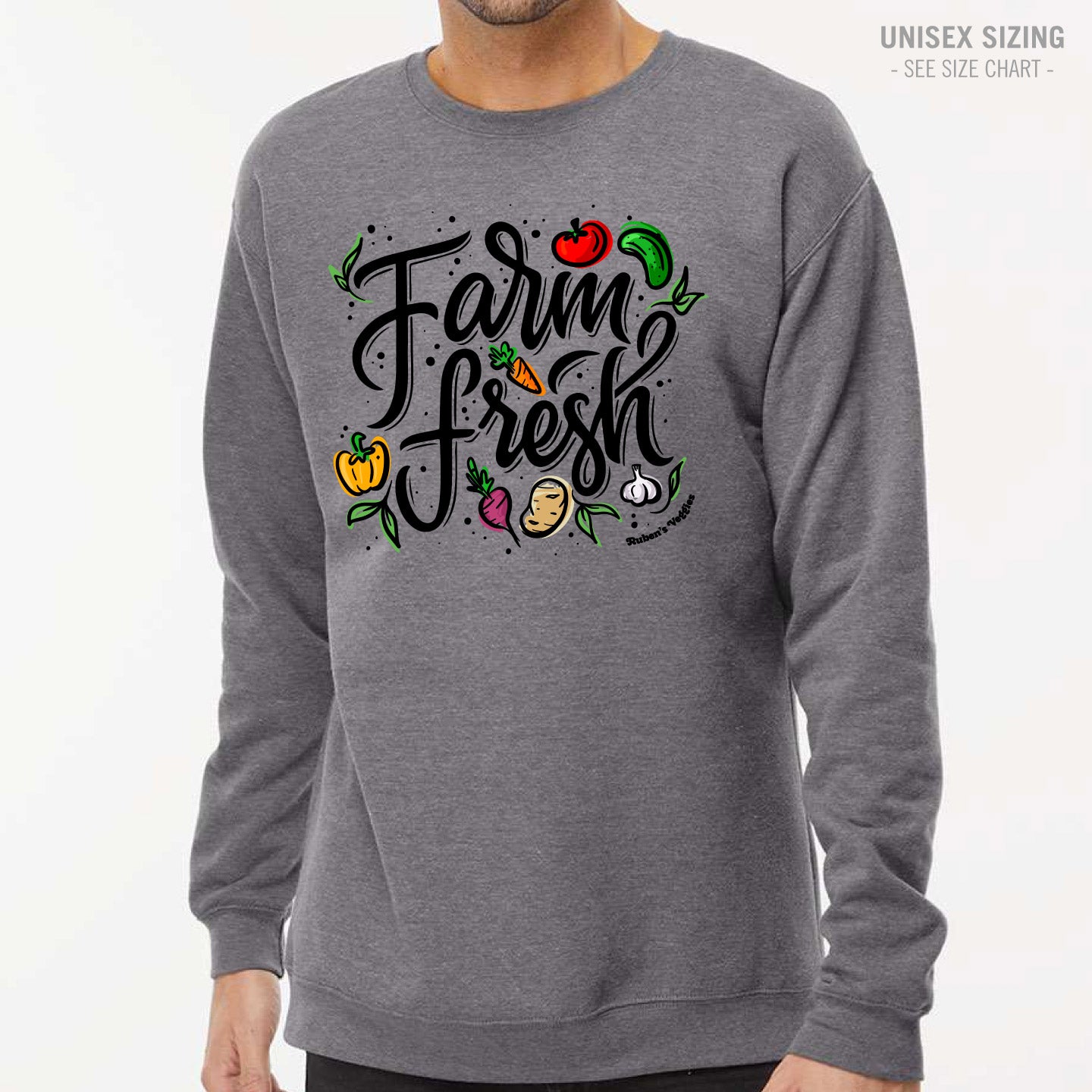 Ruben's Veggies Farm Fresh Crewneck Sweatshirt (RVT014-3340)