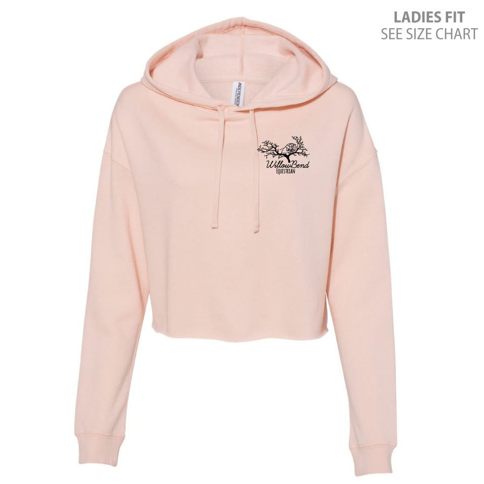 Willowbend Small Logo Ladies Cropped Premium Hoodie (WBT001-AFX64CRP)