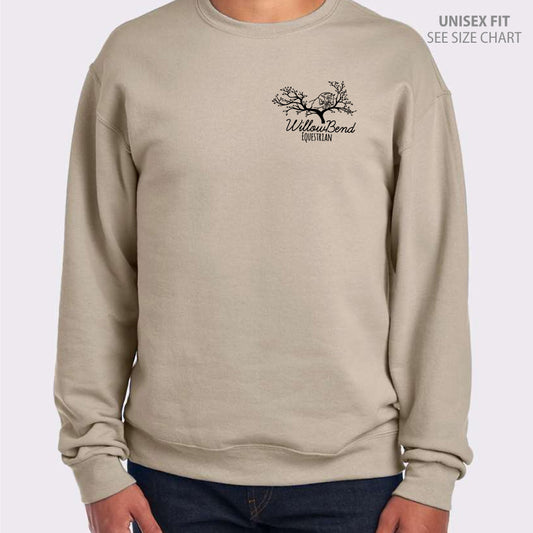 Willowbend Small Logo Unisex Crewneck Sweatshirt (WBT001-562MR)