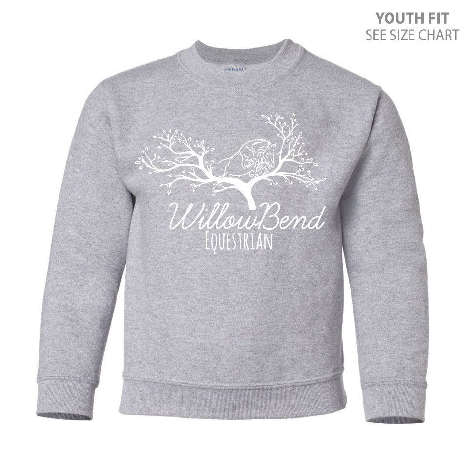 Willowbend Large Logo YOUTH Crewneck Sweatshirt (WBT004-18000B)