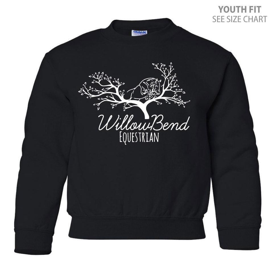 Willowbend Large Logo YOUTH Crewneck Sweatshirt (WBT004-18000B)