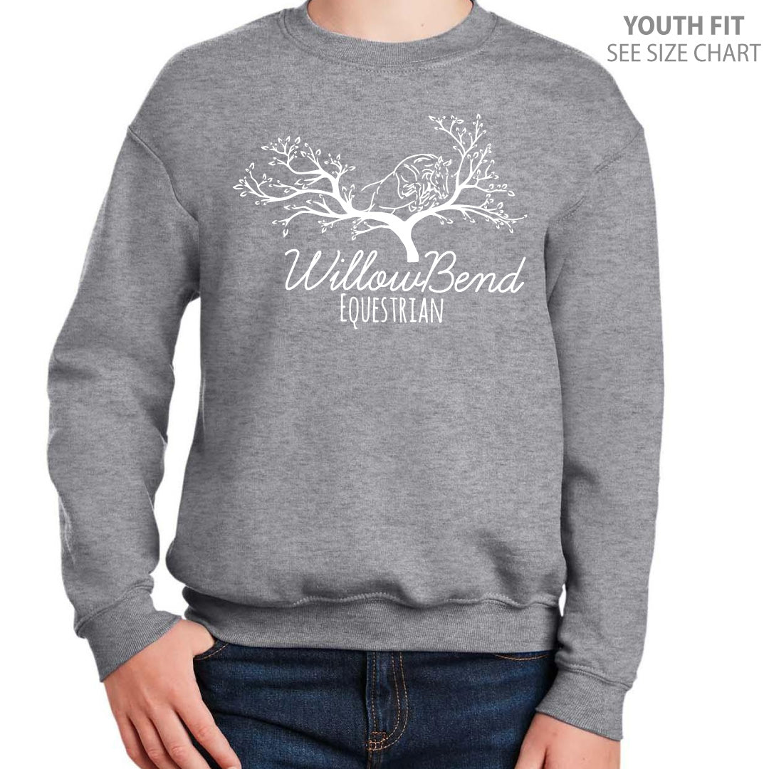 Willowbend Large Logo YOUTH Crewneck Sweatshirt (WBT004-18000B)