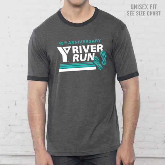 YMCA 2024 River Run Unisex Ringer T-Shirt (RRT001-ATC9001)