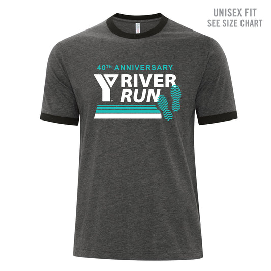 YMCA 2024 River Run Unisex Ringer T-Shirt (RRT001-ATC9001)