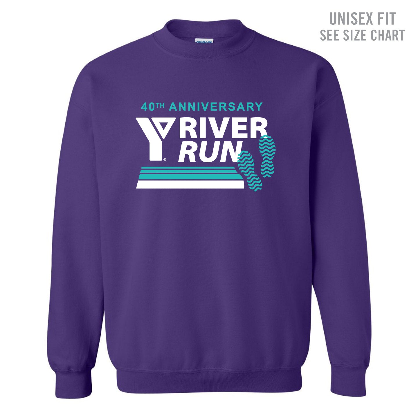 YMCA 2024 River Run Unisex Crewneck Sweatshirt (RRT001-18000)