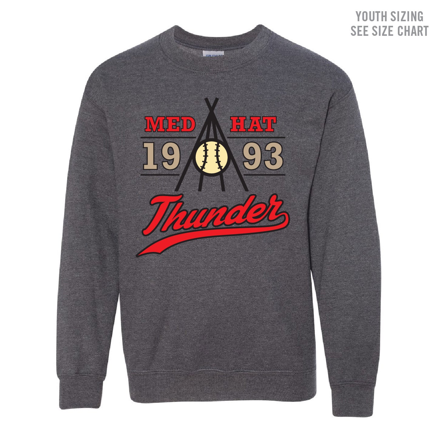 MH Thunder YOUTH Crewneck Sweatshirt (THT017-18000B)