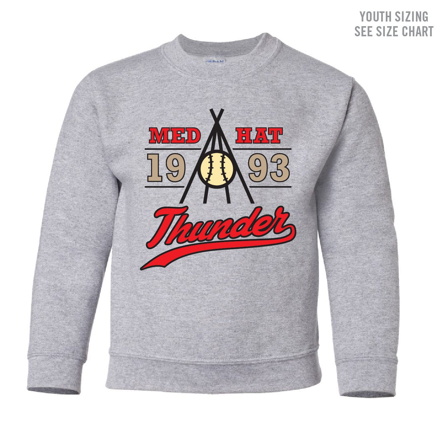 MH Thunder YOUTH Crewneck Sweatshirt (THT017-18000B)