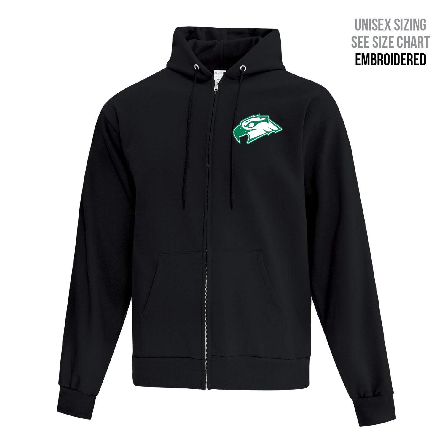 Jr. Hawks Unisex Zip-Up Hoodie (JHFE001-F2600)