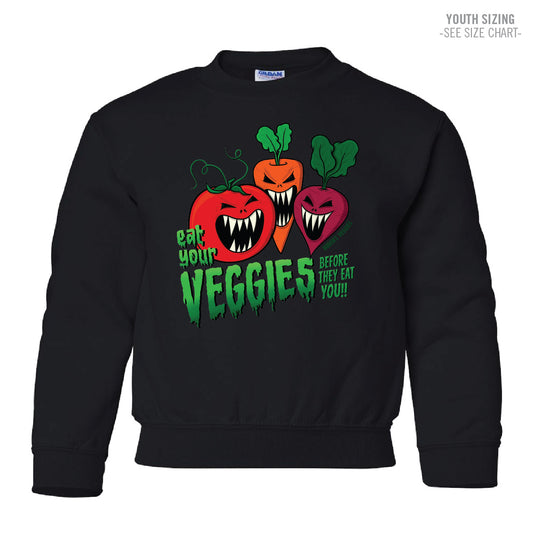 Ruben's Veggies Halloween YOUTH Crewneck Sweatshirt (RVT015-18000B)