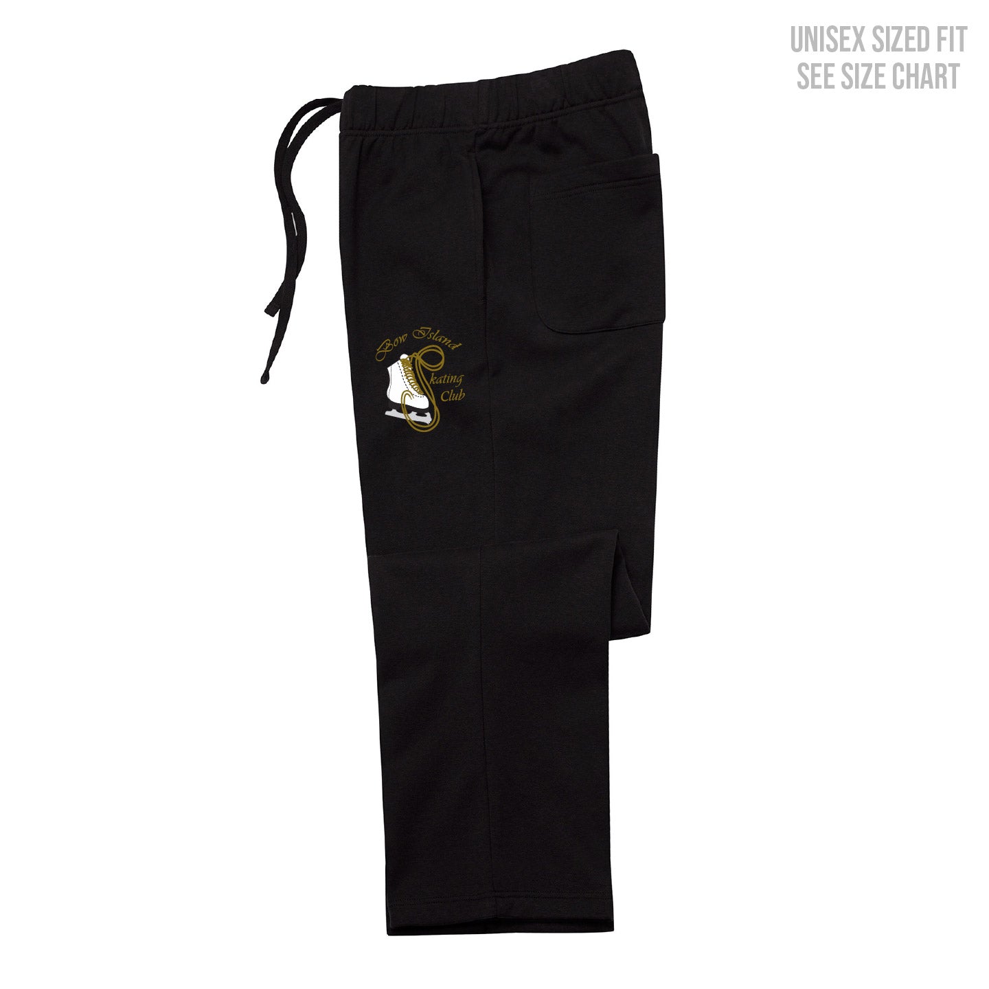 Bow Island Skating Club ADULT Open Bottom Sweatpants (BIST003-KOI2280)