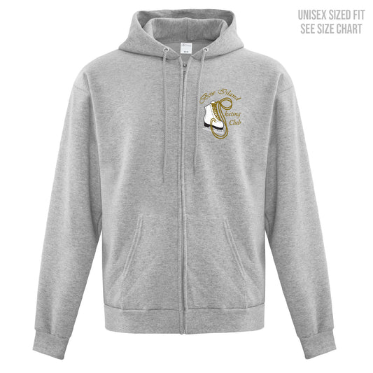 Bow Island Skating Club ADULT Zip-Up Hoodie (BIST003-F2600)