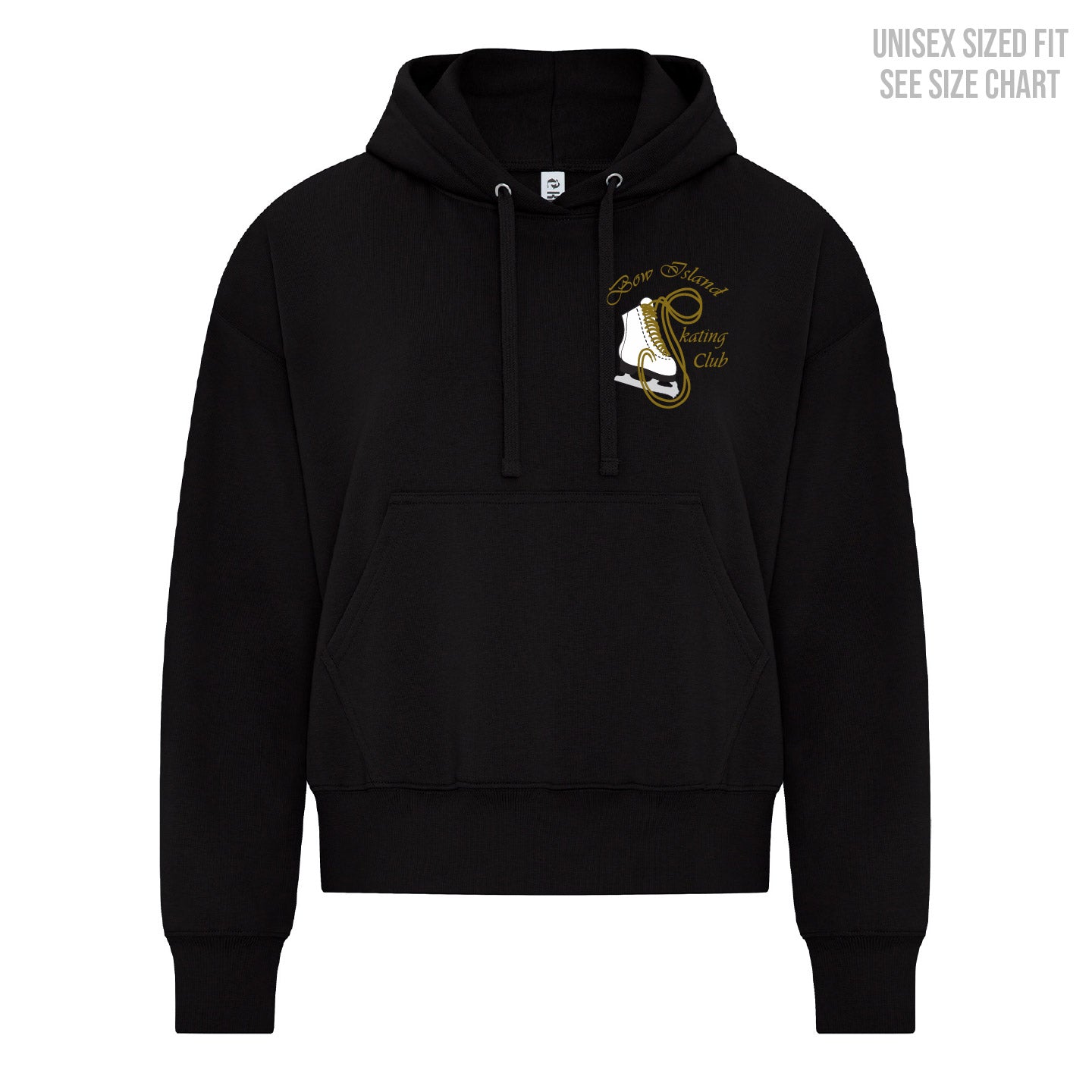 Bow Island Skating Club LADIES Cropped Hoodie (BIST003-KOI2250L)