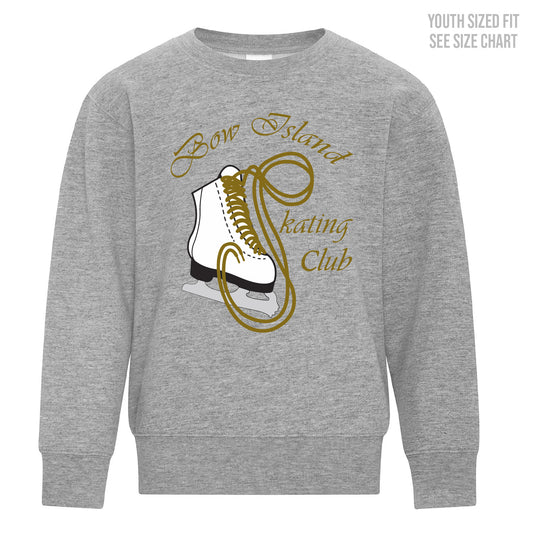 Bow Island Skating Club YOUTH Crewneck Sweatshirt (BIST001-Y2400)