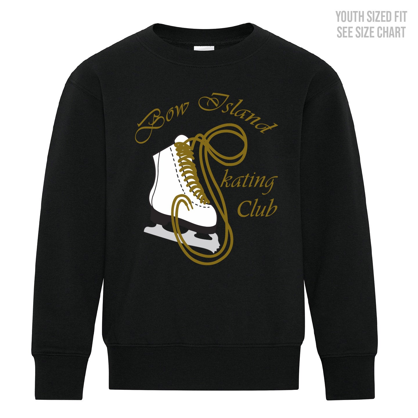 Bow Island Skating Club YOUTH Crewneck Sweatshirt (BIST001-Y2400)