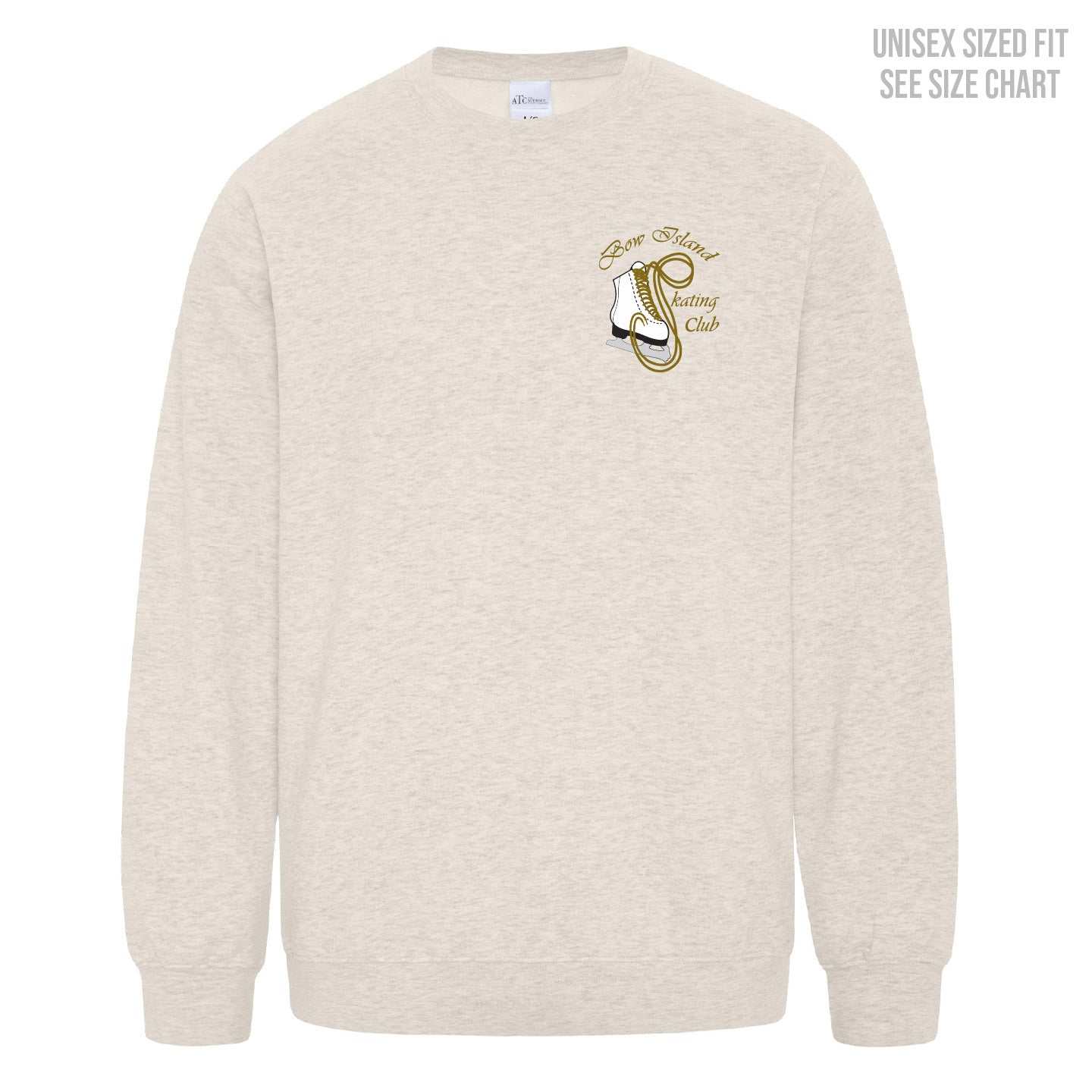 Bow Island Skating Club ADULT Crewneck Sweatshirt (BIST003-F2400)