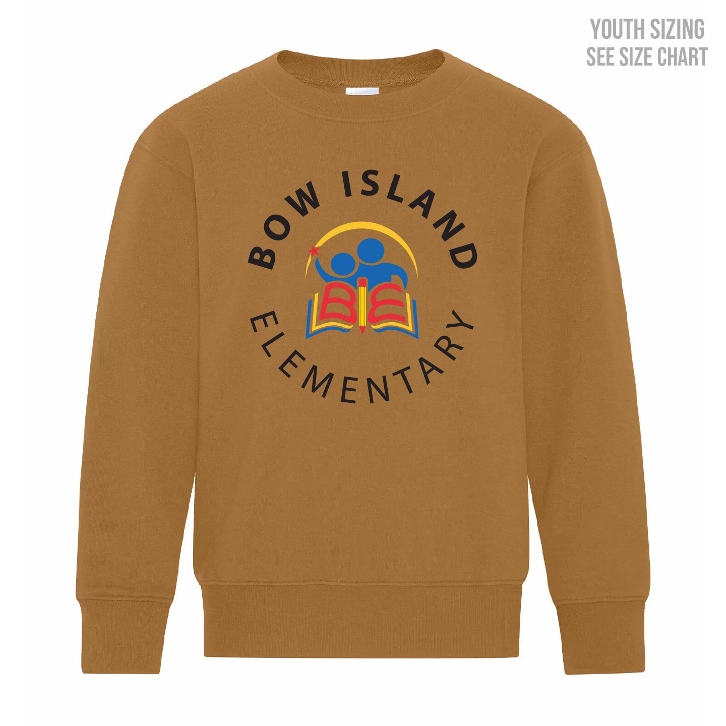 Bow Island Elementary YOUTH Crewneck Sweatshirt (BOWT001-Y2400)