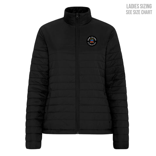 Bow Island Elementary School LADIES Lightweight Patched Puffer Jacket (BOWT006BP7-CH7690L) (Copy)