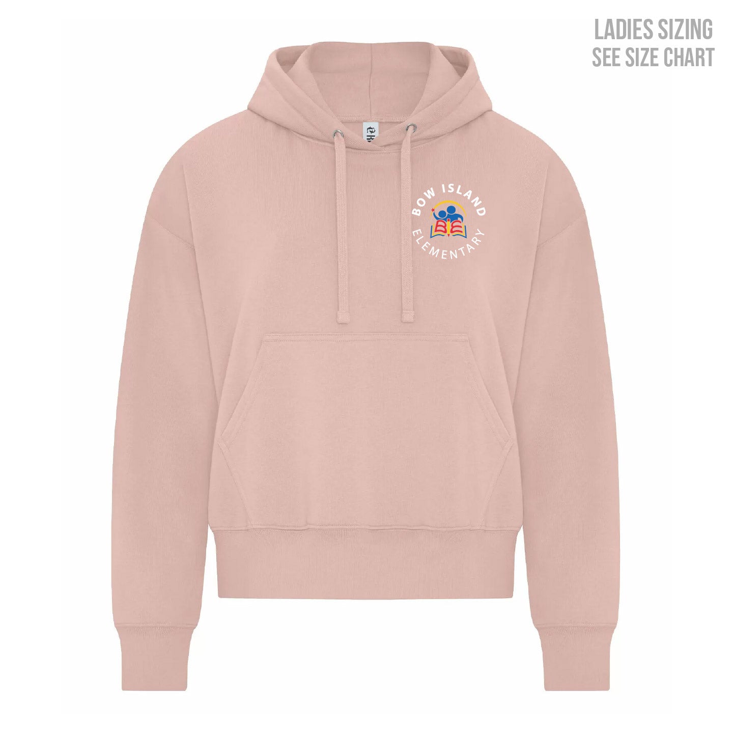 Bow Island Elementary LADIES Cropped Hoodie (BOWT003-KOI2250L)