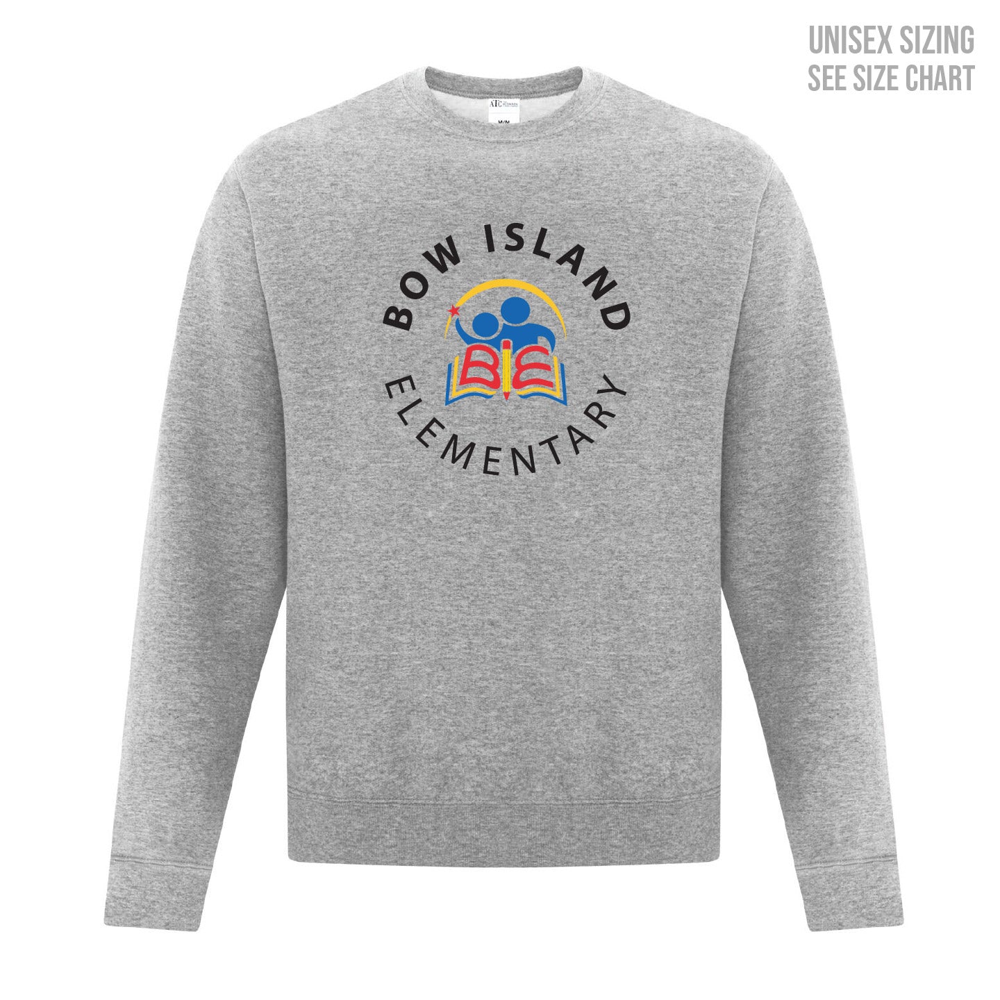 Bow Island Elementary ADULT Crewneck Sweatshirt (BOWT001-F2400)