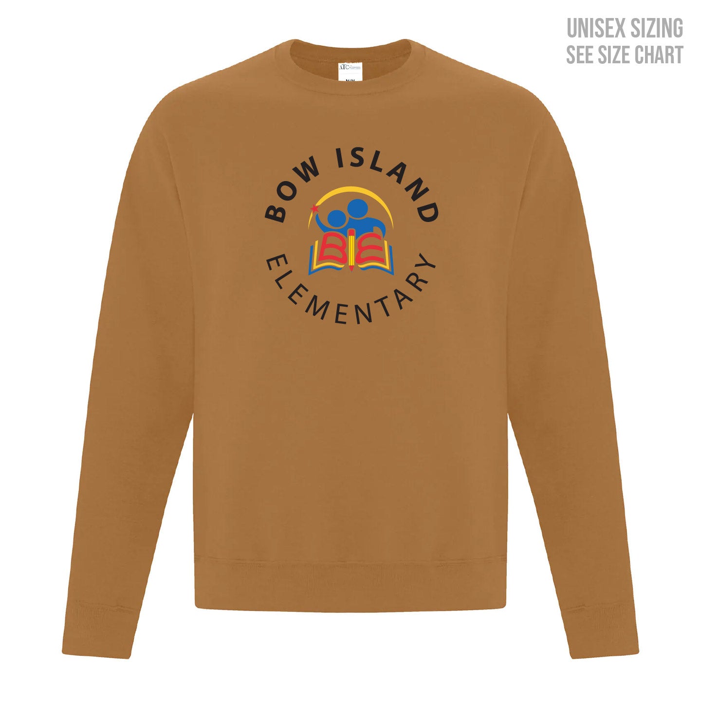 Bow Island Elementary ADULT Crewneck Sweatshirt (BOWT001-F2400)