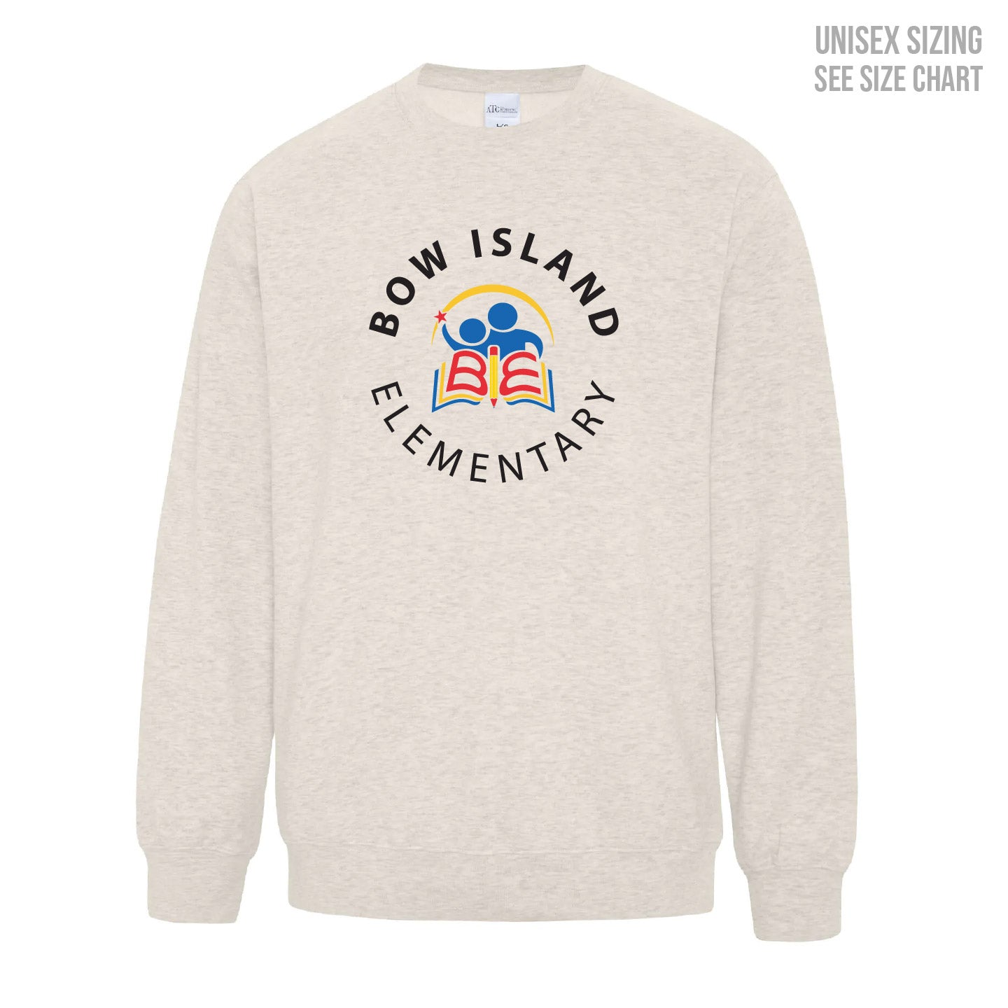 Bow Island Elementary ADULT Crewneck Sweatshirt (BOWT001-F2400)