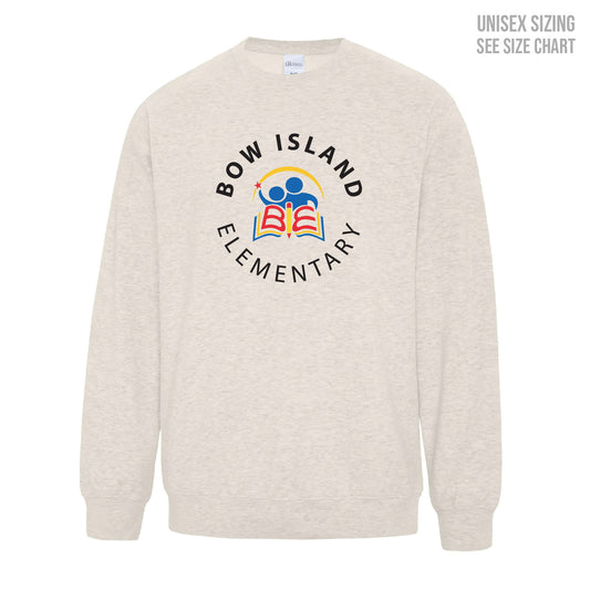 Bow Island Elementary ADULT Crewneck Sweatshirt (BOWT001-F2400)