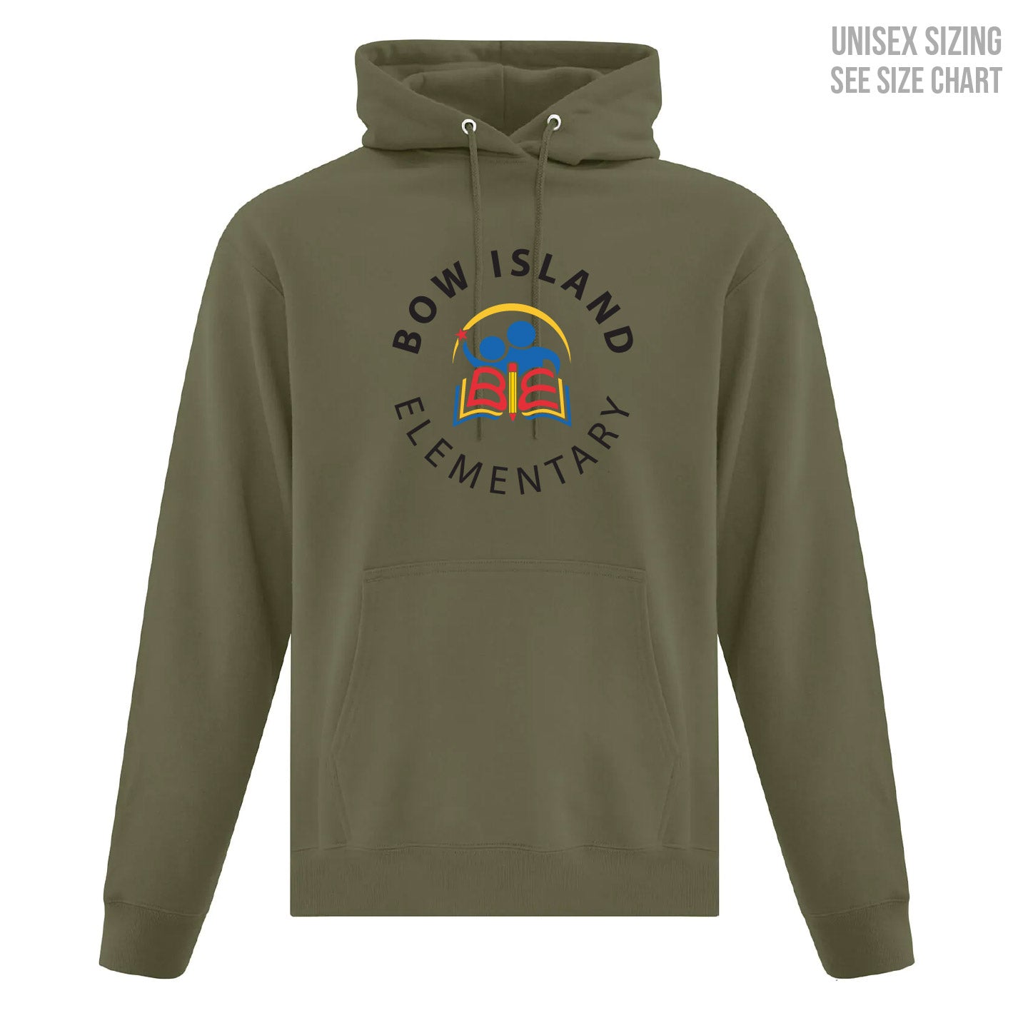 Bow Island Elementary ADULT Pullover Hoodie (BOWT001-F2500)